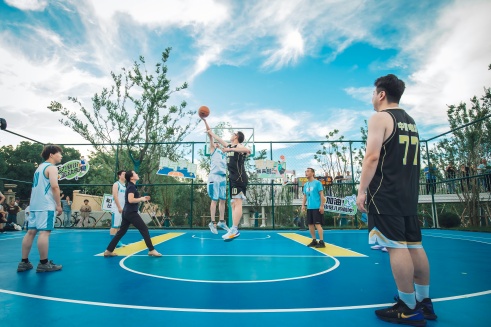 6合联盟电缆助力新街街道村BA三人篮球赛，燃爆夏日，战无止境！